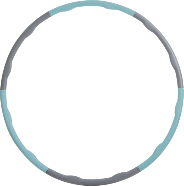 SCHILDKRÖT FITNESS Gymnastikkleingerät FITNESS-HOOP mit Massagewellen, grey-skyblue, Ø 100cm