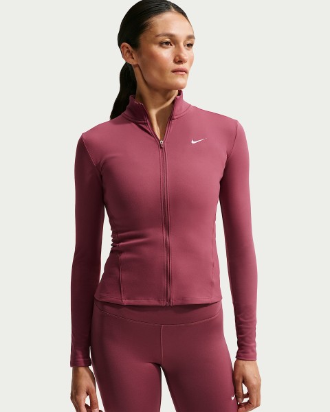 NIKE Nike One Fitted Dri-FIT Jacke mit durchgehendem Reißverschluss für Damen