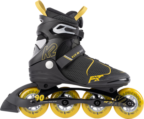 K2 F.I.T. 90 BOA gray_mustard Herren Inlineskates