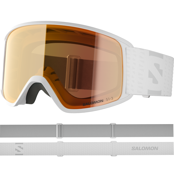 SALOMON AG GOGGLES FORCE PHOTO White/All w RED