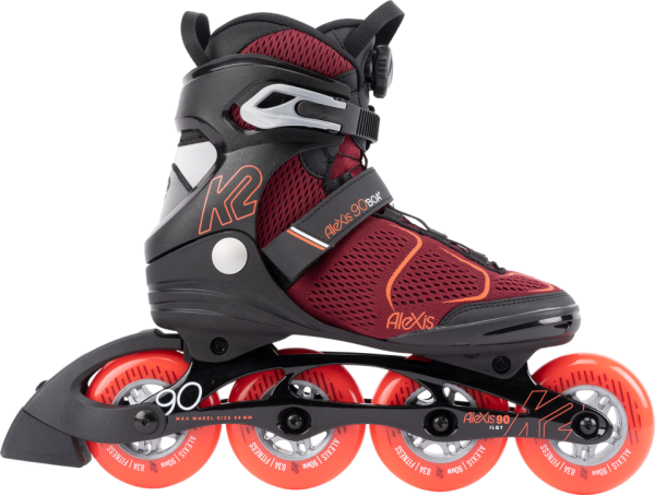 K2 ALEXIS 90 BOA burgandy_orange Damen Inlineskates