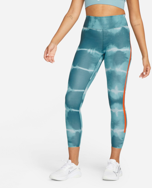 NIKE Damen Tight W NK ONE LUXE DF MR TGHT AOP