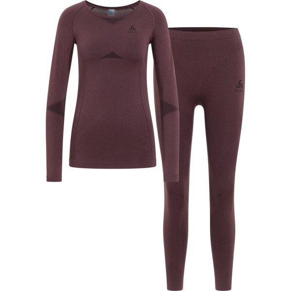 ODLO Damen Funktionsunterwäsche Lang Slim Fit 2-teilig