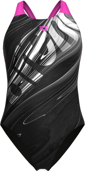 ARENA Damen Schwimmanzug FLOW SWIMSUIT V BACK LB