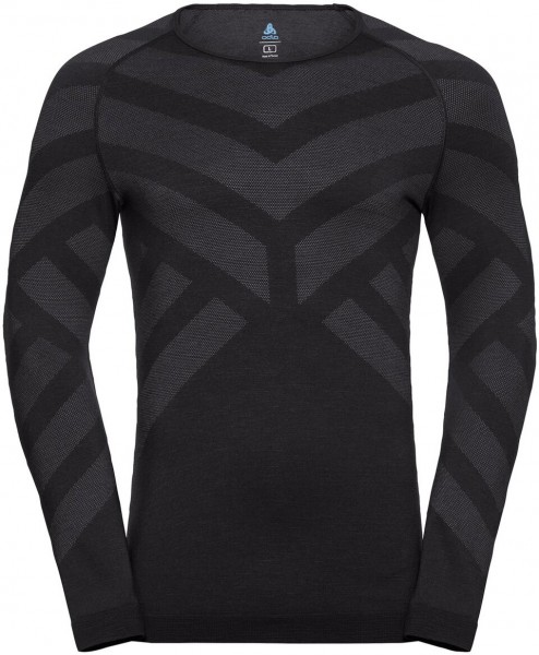 ODLO Herren Unterhemd BL TOP Crew neck l/s NATURAL +