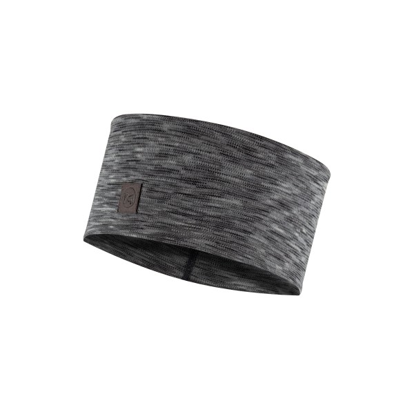 BUFF MERINO WIDE HEADBAND MULTISTRIPES FOG GREY